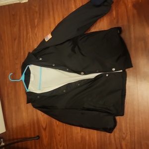 Black windbreaker jacket